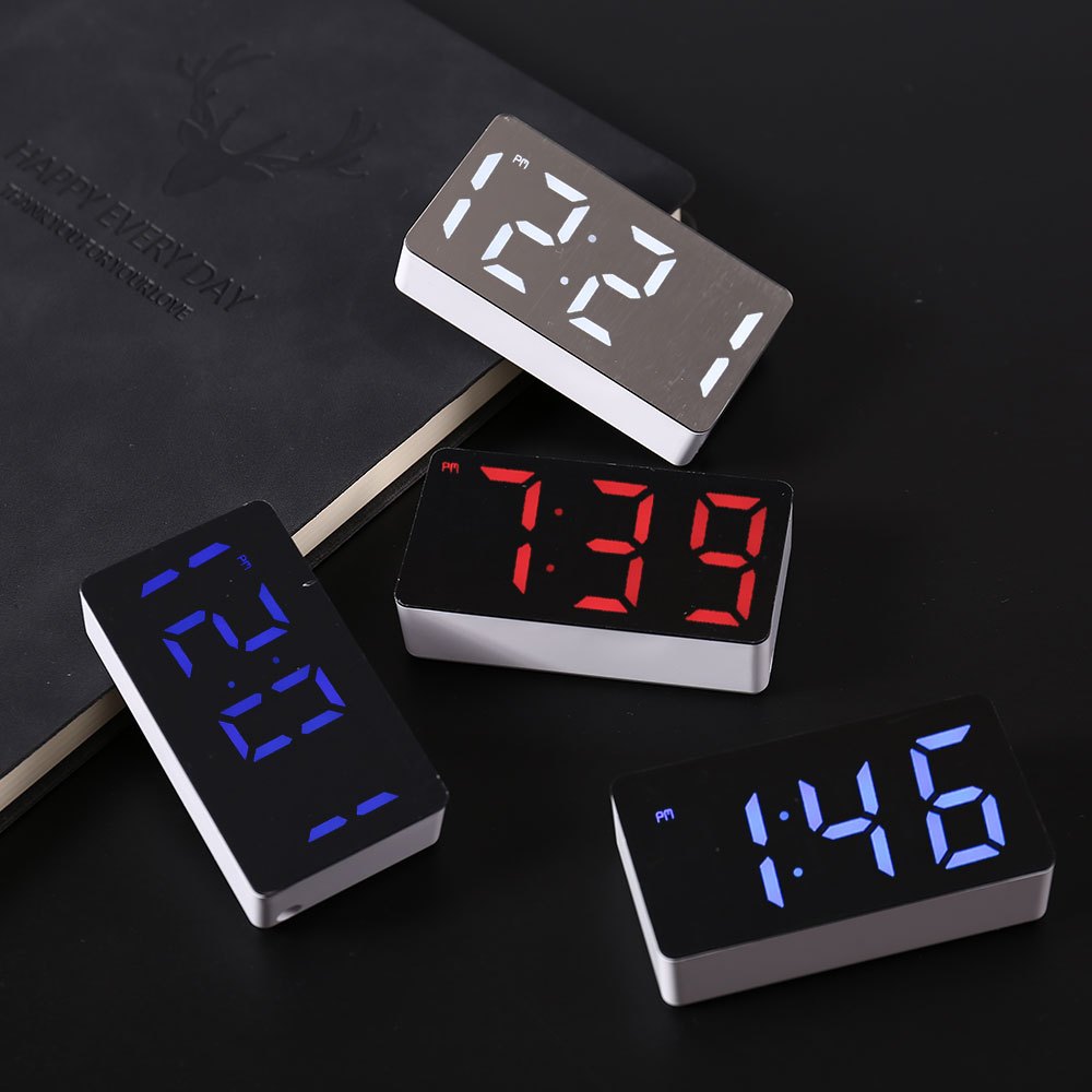 Modern Electronics Gadgets - LED Electronic Watch Mirror Alarm Clock