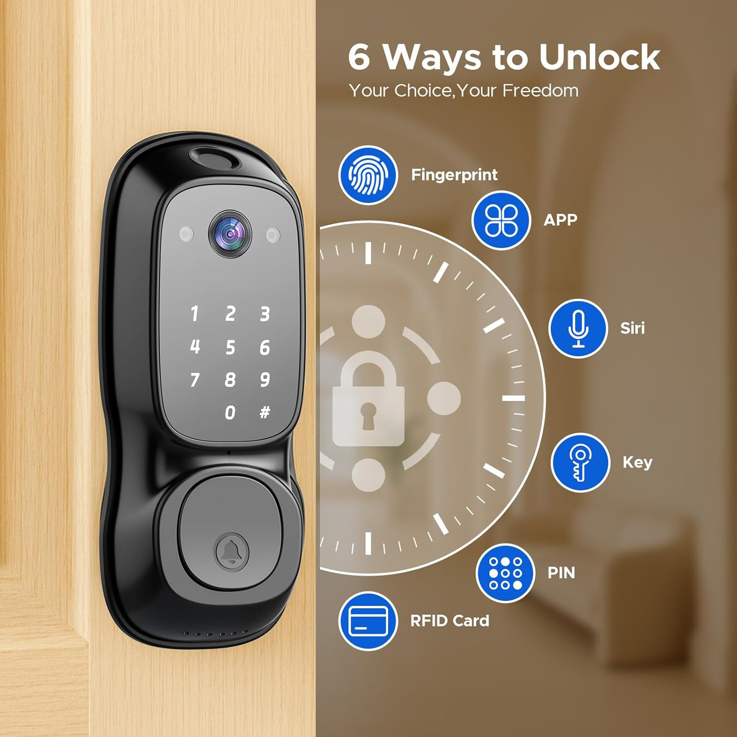 Tuya Wifi Smart Door Lock ‎Cam - Electronics & Gadgets Starting With D review and price