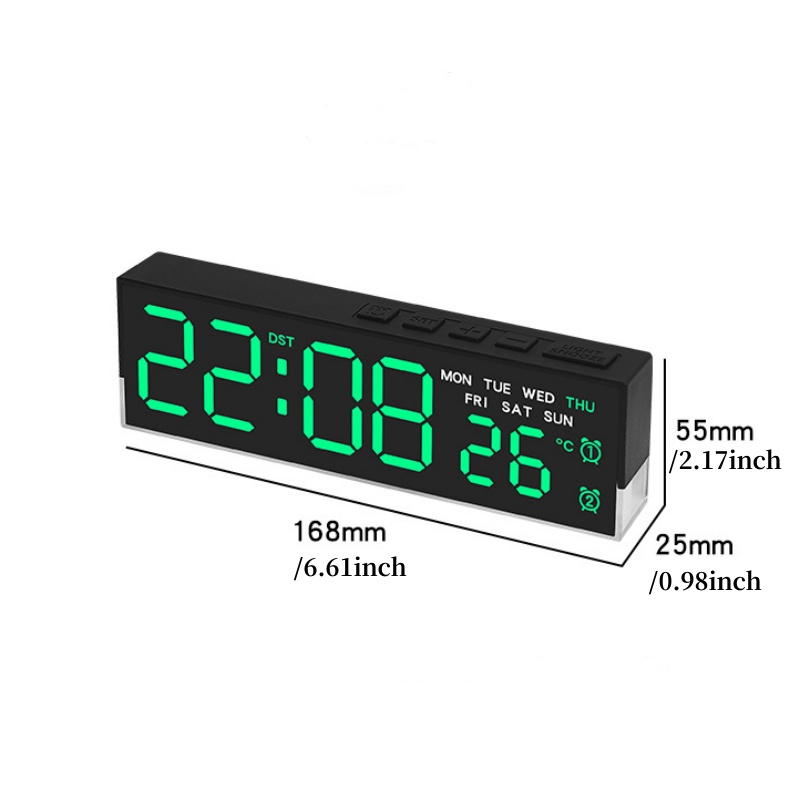 LED Digital Alarm Clock Temper - Modern Electronics Gadgets review and price