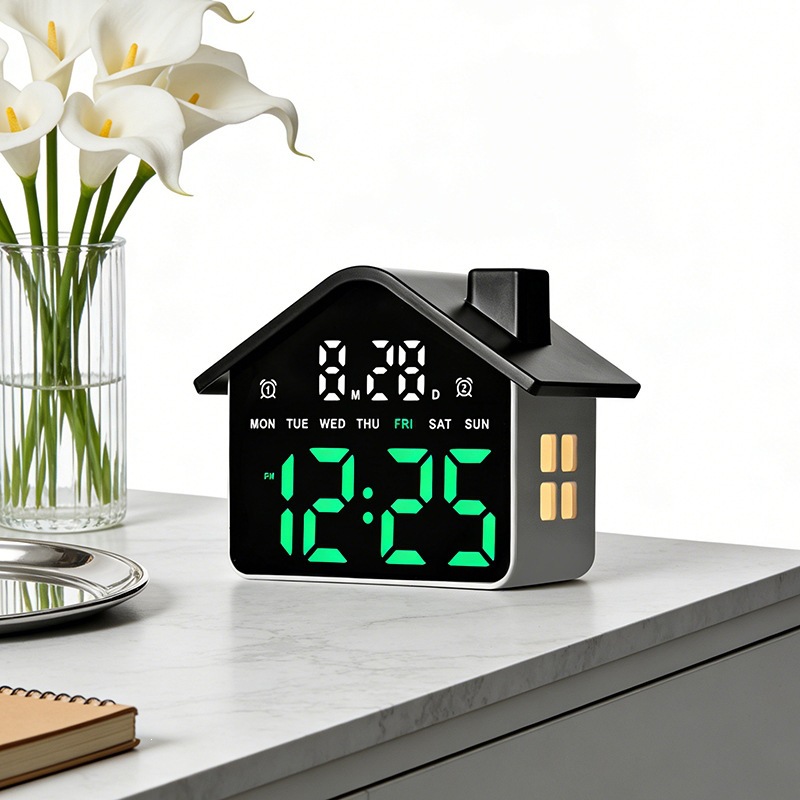 House Shaped Led Alarm Clock E - Modern Electronics Gadgets review and price