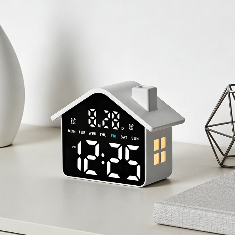 House Shaped Led Alarm Clock E - Modern Electronics Gadgets review and price