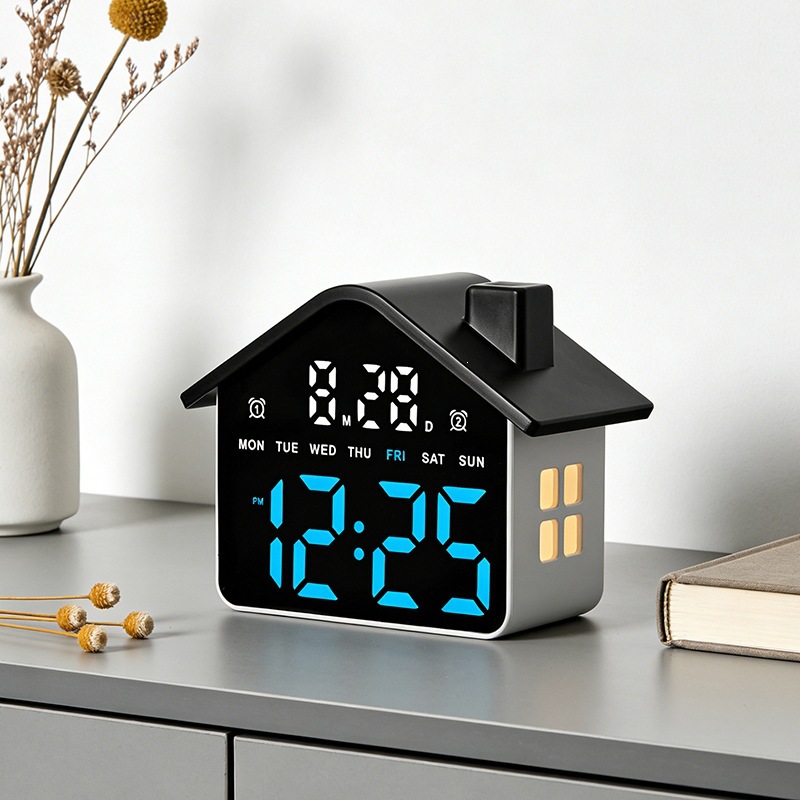 House Shaped Led Alarm Clock E - Modern Electronics Gadgets review and price