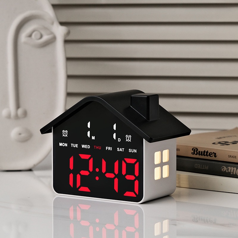 House Shaped Led Alarm Clock E - Modern Electronics Gadgets review and price
