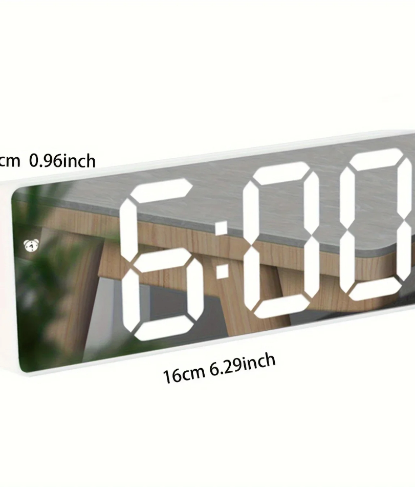 1pc Luminous Mirror Clock Dorm - Modern Electronics Gadgets review and price