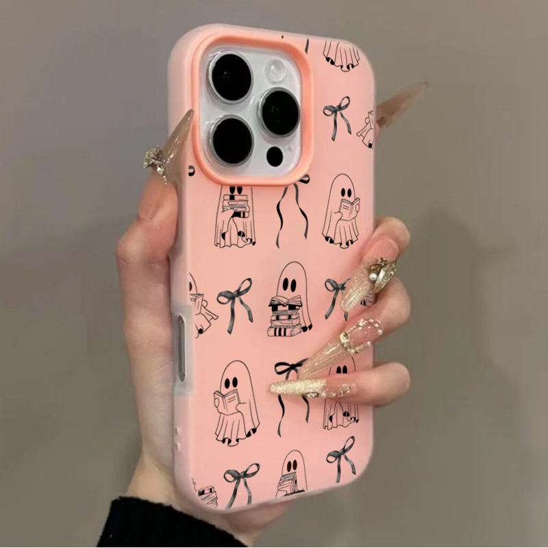 Cute Halloween Book Ghost Bow  - Apple Iphone 15 review and price