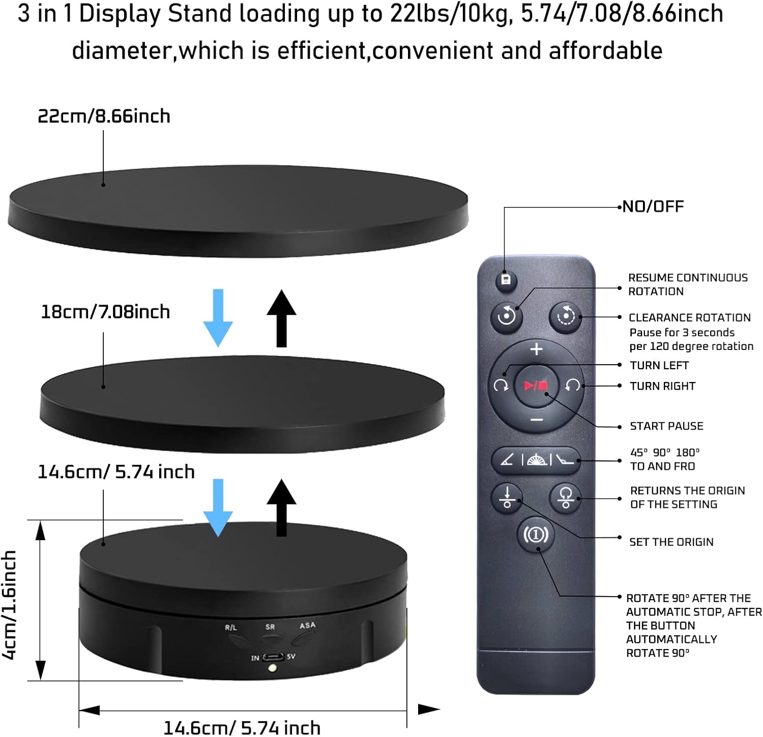 3in1Motorized Rotating Display - Modern Electronics Gadgets review and price