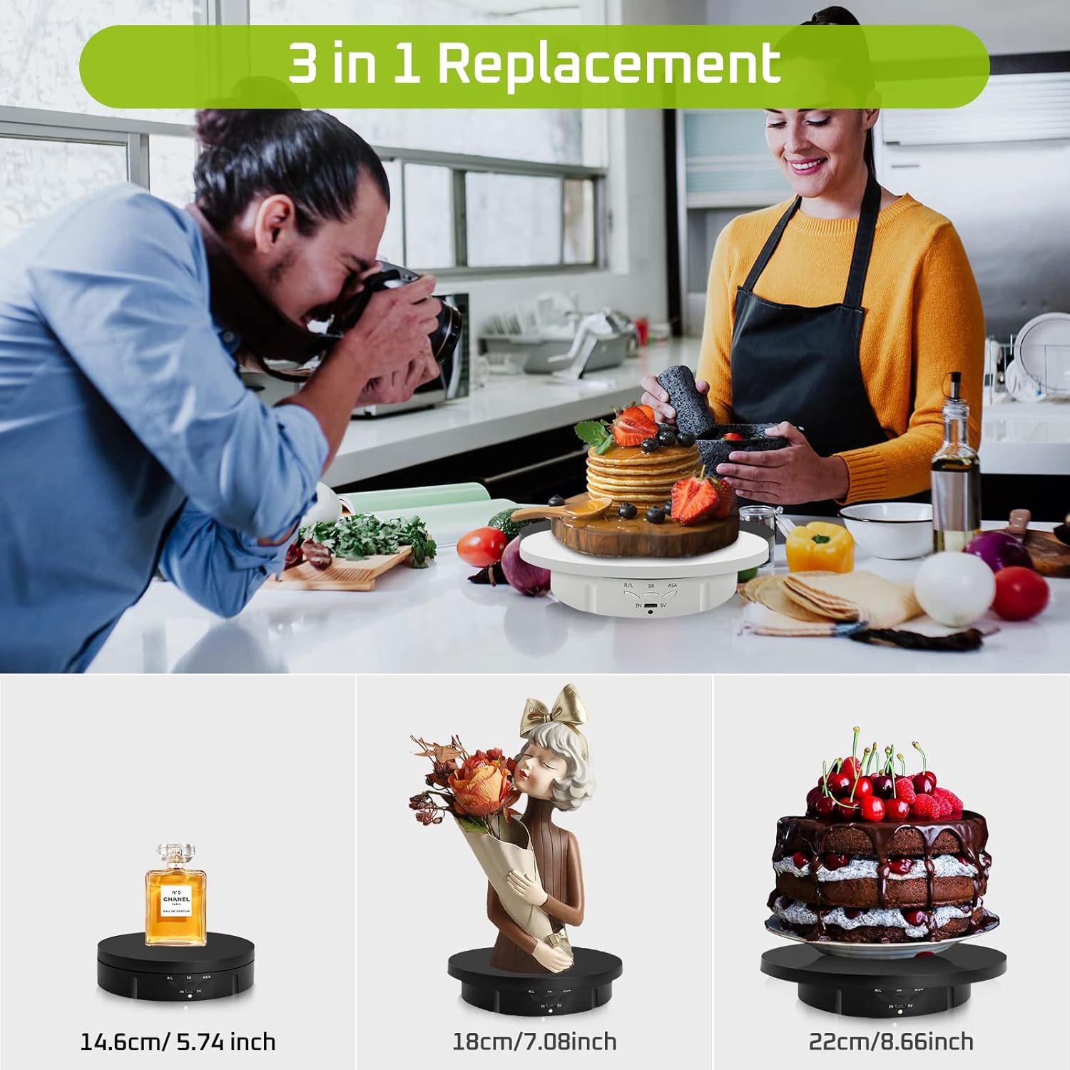 3in1Motorized Rotating Display - Modern Electronics Gadgets review and price