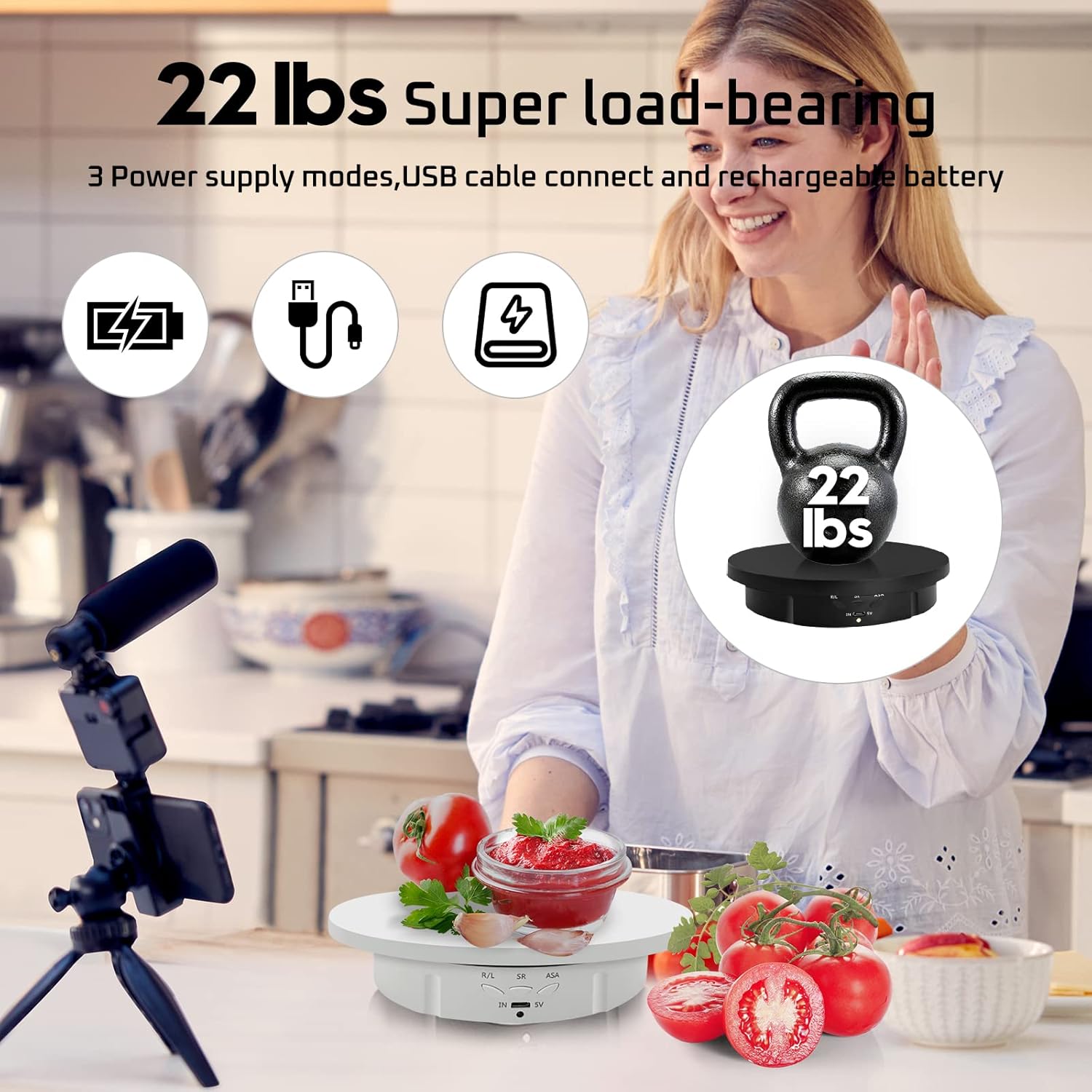 3in1Motorized Rotating Display - Modern Electronics Gadgets review and price